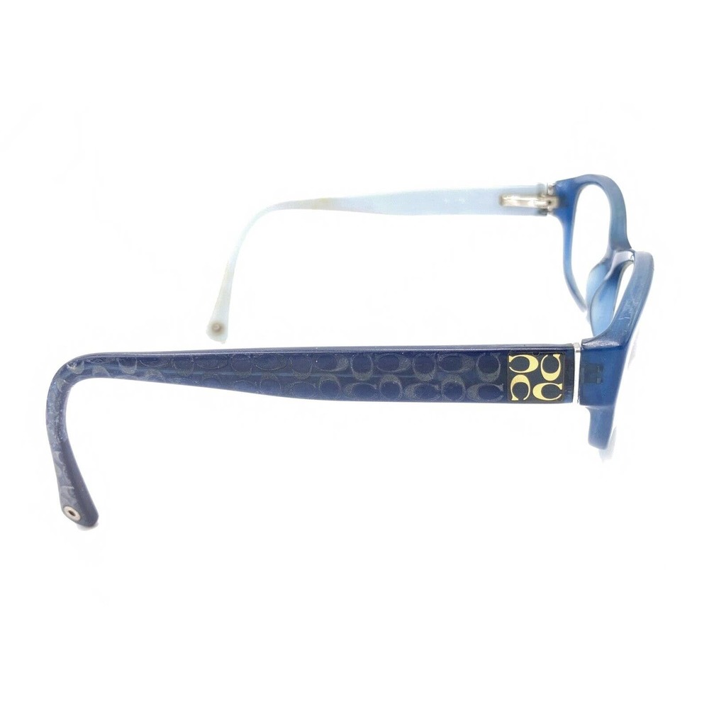 Coach Translucent Clear Blue Oval Eyeglasses Fram… - image 4